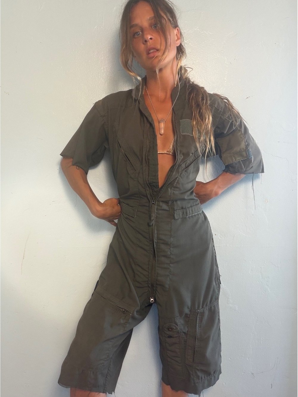 Vintage Mason & Hughes CWU-27/P Flying Overalls Sage Green Size 38R [COPY]